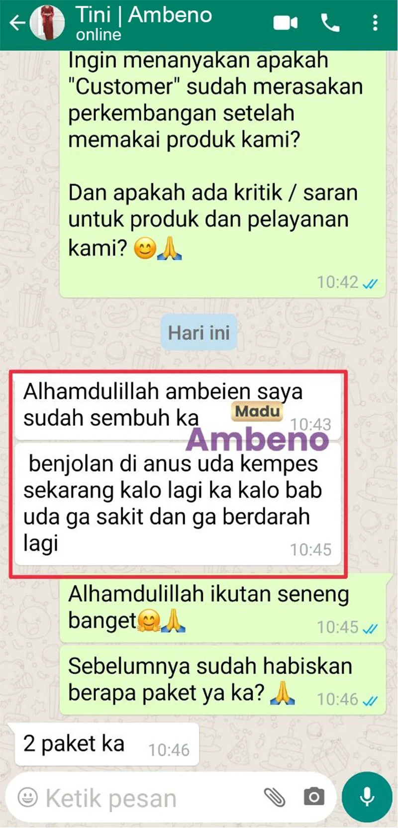 Testimoni 1